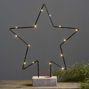 Betonowa stopa – lampa dekoracyjna Cemmy gwiazda