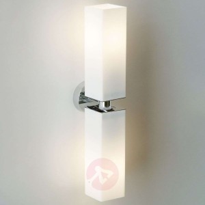 Podwójna lampa ścienna CUBE TWIN, chrom