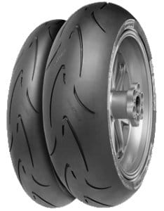 Continental ContiRaceAttack Comp. ( 120/70 ZR17 TL 58W M/C, Mieszanki gumowej medium, koło przednie )