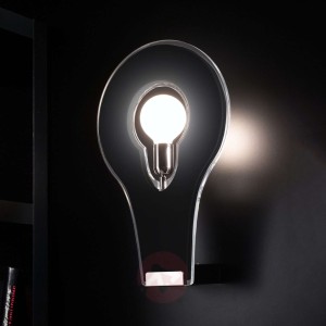Nowatorska lampa ścienna Flat 50 czarna