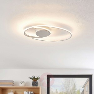 Lindby Xenias lampa sufitowa LED biała, 49 x 30 cm