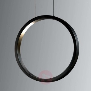 Czarna lampa wisząca LED Assolo, 43 cm