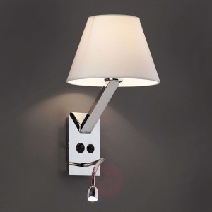 Elastyczna lampa ścienna LED Moma-2 biała