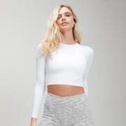 MP Shape Seamless Crop Top - White - XL
