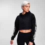 Krótka Bluza z Kapturem Logo z Kolekcji Rest Day - Czarna - XL