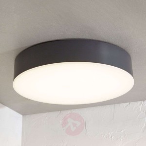 Lampa sufitowa LED Lyam, IP65, ciemnoszara