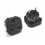 Adapter UK na EU/PL  - czarna