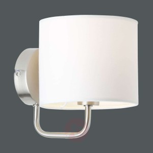 Szykowna lampa ścienna Sandra biała