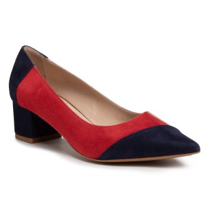 Półbuty BALDOWSKI - D03051-1299-001 Zamsz Gramat/Zamsz Czerwony/Zamsz