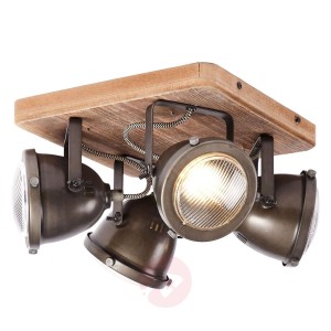 4-punktowa lampa sufitowa Carmen Wood