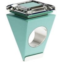 Pierścionek Ostrowski Design Big Ring Cyan