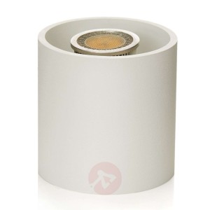 Lindby Parvin aluminiowy downlight, okrągły, biały