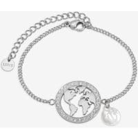 Bransoletka damska Tom Hope Globe Bracelet Stones Silver