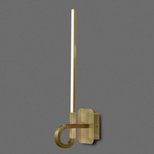 Kinkiet LED Cinto satynowany, wysokość 48 cm