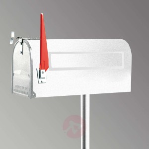 U.S. MAILBOX z wychylną chorągiewką biała