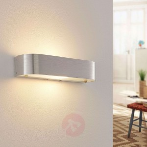 Aluminiowa lampa ścienna NIKA z żarówką LED E14
