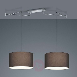 Helestra Certo lampa wisząca 2-pkt. antracyt