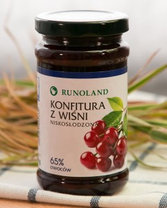 Runoland Konfitura z wiśni niskosłodzona 250 g