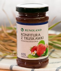 Runoland Konfitura z truskawki niskosłodzona 250 g