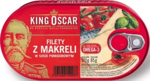 King Oscar Filet makrela w sosie pomidorowym 170 g