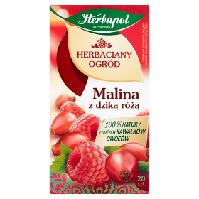 Herbapol Herbaciany Ogród Herbatka owocowo-ziołowa malina z dzika różą 54 g (20 x 2,7 g)