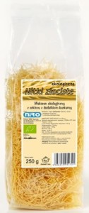 Niro Miro Makaron (Orkiszowy Z Kurkumą) Nitki Zlociste BIO 250 g