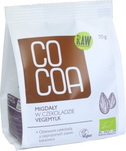 Cocoa Migdały w czekoladzie Vegemilk BIO 70 g