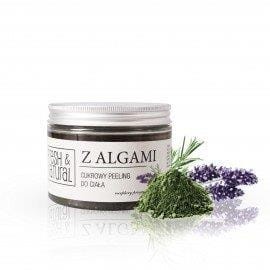 Fresh and Natural Cukrowy peeling do ciała z algami 550 g