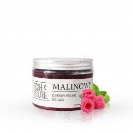 Fresh and Natural Cukrowy peeling do ciała malinowy 550 g