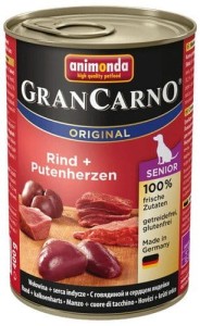 Animonda GranCarno Senior Rind Putenherzen Wołowina + Serca Indyka 400g