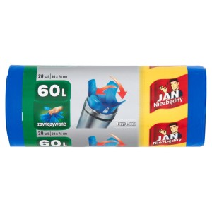 Jan Niezbędny Worki na śmieci 60 l 20 sztuk