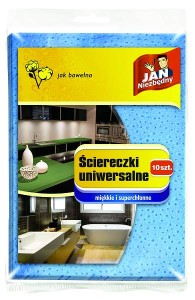 Jan Niezbędny Ściereczki uniwersalne jak bawełna 10 szt