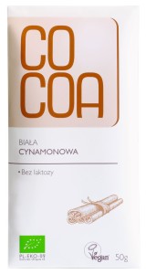 Cocoa TABLICZKA BIAŁA CYNAMONOWA BIO 50 g