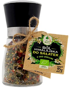 Dary Natury Sól Himalajska W Młynku Z Ziołami Bio Do Sałatek 95 g