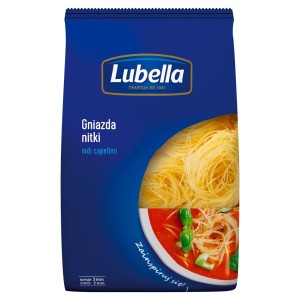 Lubella Nidi capellini Makaron Gniazda nitki 400 g