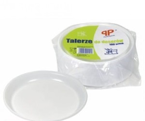 PP Professional Talerze plast deserowe 16cm 100 szt