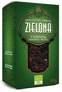Dary Natury Herbata Zielona Z Żurawiną, Maliną I Różą Liściasta Bio 80 g