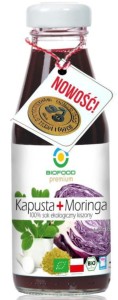 Bio Food Sok Z Czerwonej Kapusty Kiszonej Z Moringą Bio 200 ml