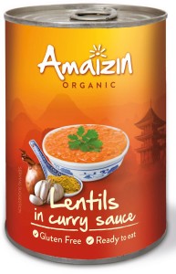 Amaizin Soczewica w sosie curry BIO 420 g