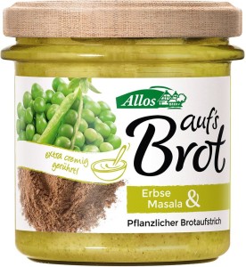 Allos Pasta kremowa z groszkiem i masala BIO 140 g
