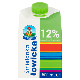 Łowicz Śmietanka łowicka UHT 12% 500 ml