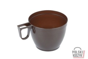 Bagstar Filiżanka plastikowa brązowa 160 ml (opakowanie 50 szt)