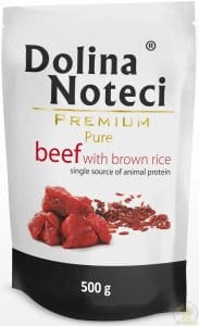 Dolina Noteci Premium Pies Pure Wołowina i ryż saszetka 500g