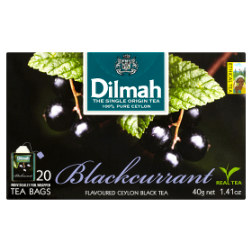 Dilmah Cejlońska czarna herbata z aromatem czarnej porzeczki 40 g (20 torebek)
