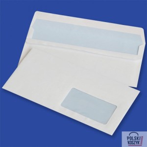 Koperty NC samoklejące DL SK białe 75 g okno prawe 45x90mm 1000 szt.