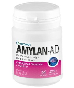 Eurowet Amylan AD 30tabl. - zaburzenia trawienia