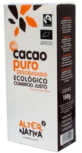 Alternativa Kakao W Proszku Fair Trade Bezglutenowe Bio 150 g