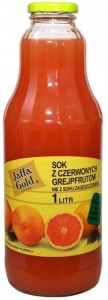 Jaffa Gold Sok Z Czerwonych Grejpfrutów Bio 1 l