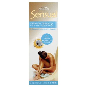 Joanna Sensual Krem do depilacji pach rąk i okolic bikini 100 g + Balsam łagodzący po depilacji 10 g
