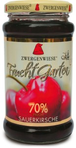 Zwergenwiese Mus wiśniowy 70% bezglutenowy BIO 225 g